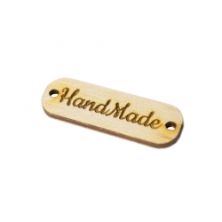 HandMade Hand Made Metka drewniana Duża 6szt A822