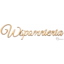 Wspomnienia - Napis ze sklejki A820