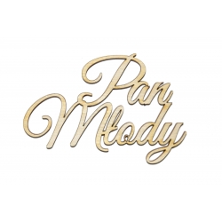 Pan Młody - napis   A653