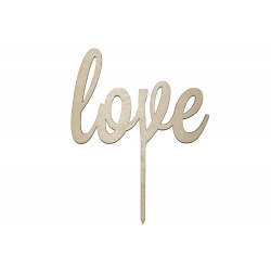 love - cake topper 17cm A284