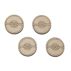 Pokeball 4x Scrapbooking A043